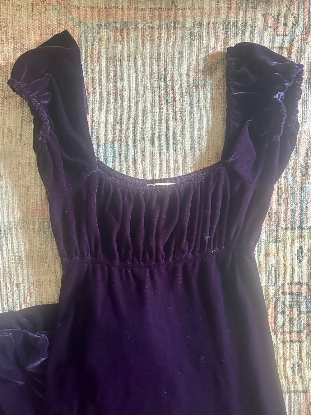 Vintage Cache Velvet Empire Waist Gown - Picture 2 of 8